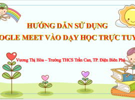 HƯỚNG DẪN CÀI ĐẶT VÀ SỬ DỤNG ZOOM VÀO DẠY HỌC TRỰC TUYẾN